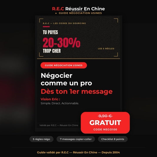 Négocier comme un pro avec les usines chinoises